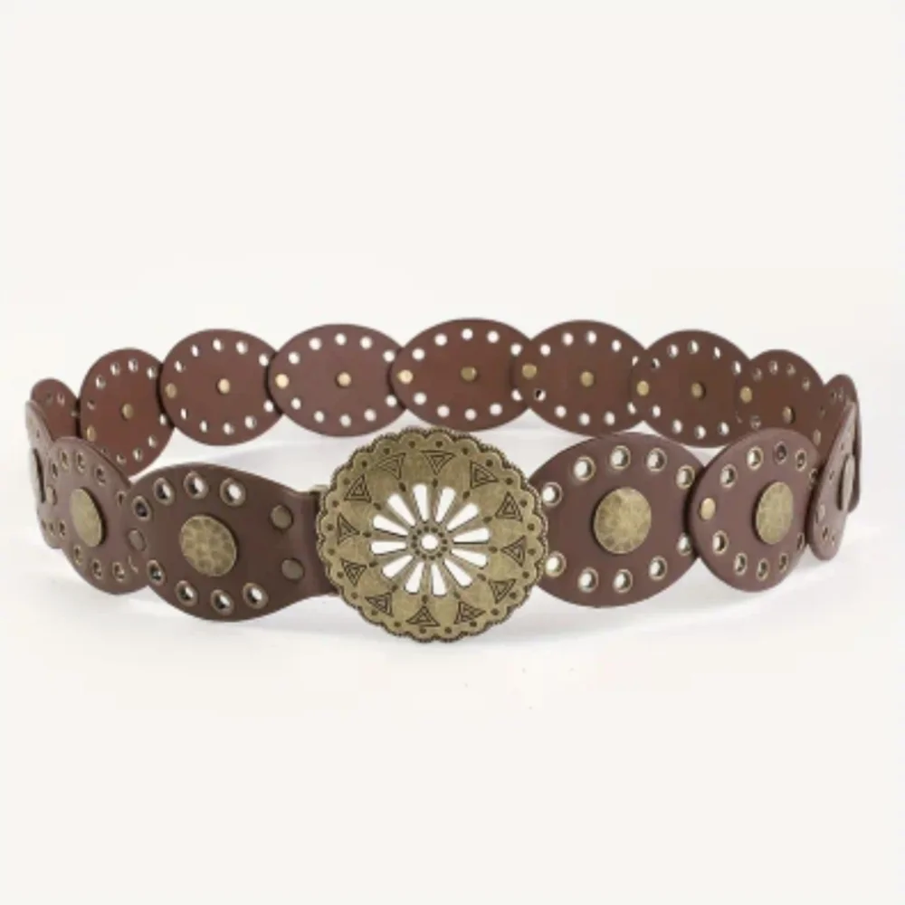 Studded Western Belt Retro Style Bohemian Style Womens Boho Belts